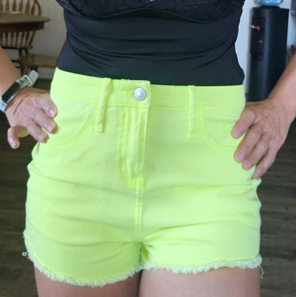 Wild Fable neon jeans shorts size 2 - Picture 7 of 15